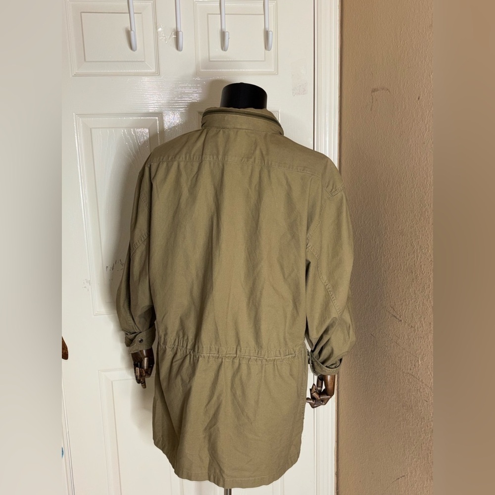Vintage Banana Republic Safari Jacket Large Tan Photography Packable Hood​​​ - Picture 4 of 12